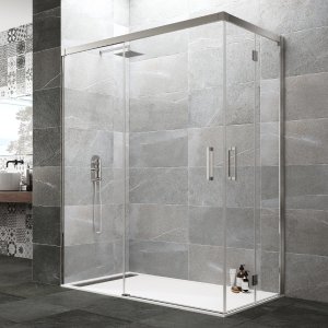 Mamparas de ducha angular plegables