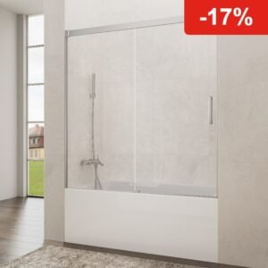 Mampara de bañera GME BASIC 1 fijo + 1 corredera
