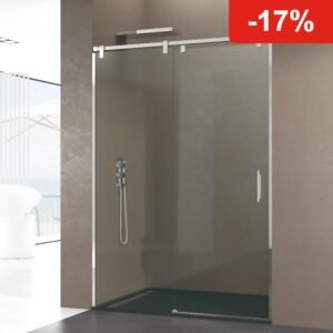 Mampara de ducha GME FUTURA 1 fijo + 1 corredera