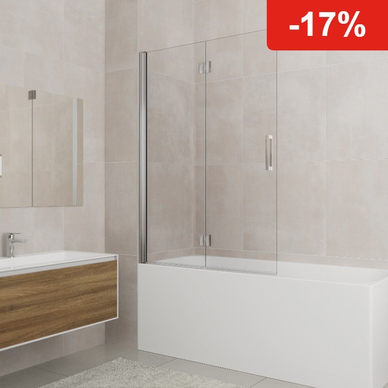 Mampara de bañera GME GLASS plegable