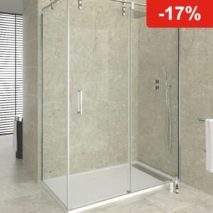 Mampara de ducha GME MOVING frontal + lateral fijo