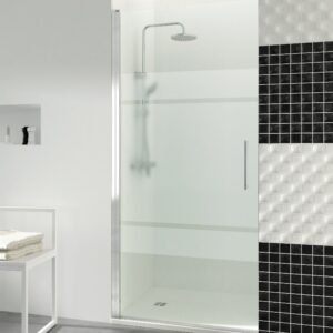 Mampara de ducha GME OPEN A abatible (1 puerta) Cromo Frost Plus