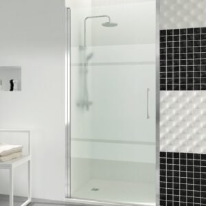 Mampara de ducha GME OPEN B abatible (1 puerta) Cromo Frost Plus