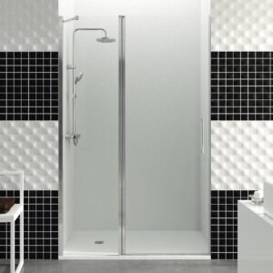 Mampara de ducha GME OPEN C abatible (1 fijo + 1 puerta) Cromo Transparente