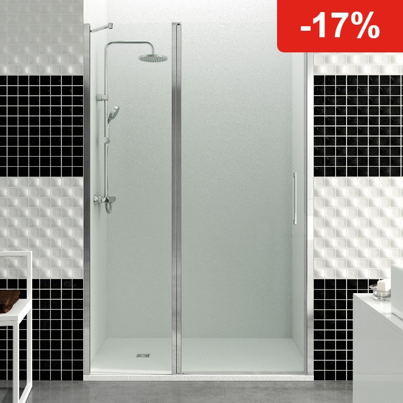 Mampara de ducha GME OPEN D abatible (1 fijo + 1 puerta)
