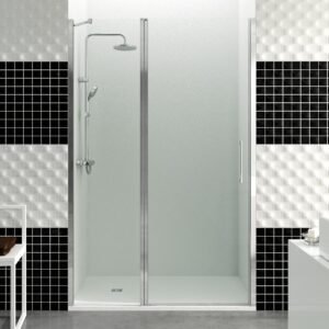 Mampara de ducha GME OPEN D abatible (1 fijo + 1 puerta) Cromo Transparente