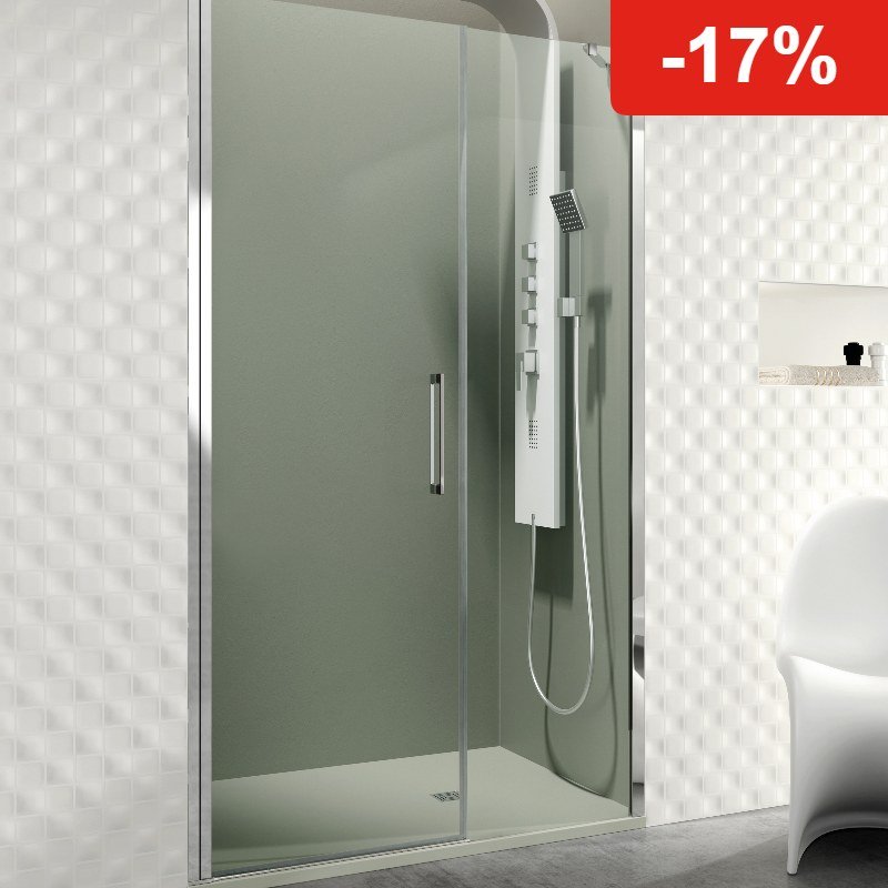 Mampara de ducha GME OPEN E abatible (1 fijo + 1 puerta)