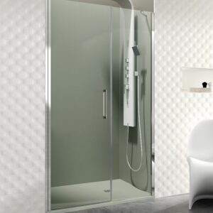 Mampara de ducha GME OPEN E abatible (1 fijo + 1 puerta) Cromo Transparente