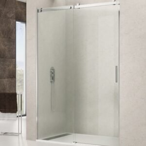 Mampara de ducha GME ROTARY 1 fijo + 1 corredera Cromo Transparente
