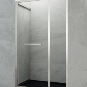 Mampara de ducha GME SPAZIO B plegable (1 fijo + 1 puerta) Cromo Transparente