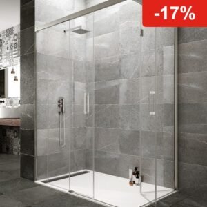 Mampara de ducha GME TANDEM angular corredera y plegable