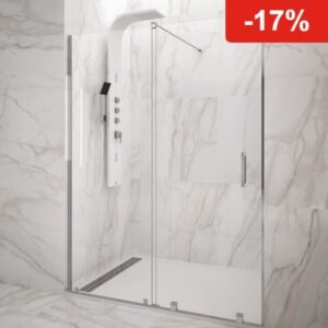 Mampara de ducha GME VITRO 1 fijo + 1 corredera