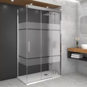 Mamparas ducha 2 hojas abatibles