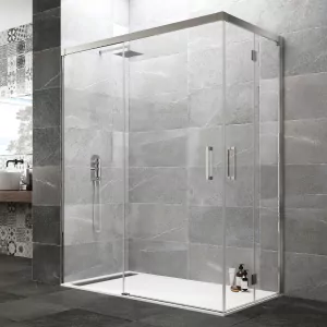 Mamparas de ducha angular plegables