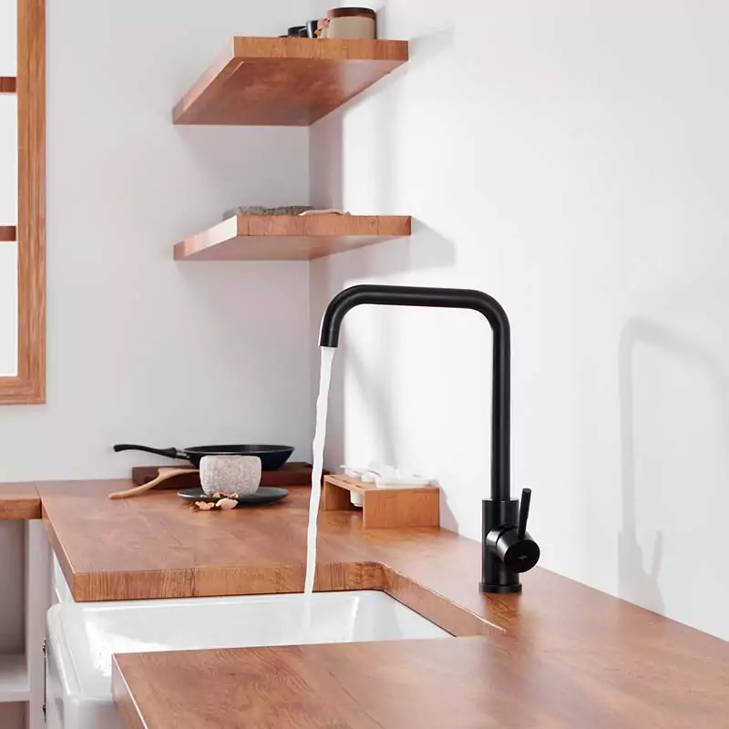 grifo cocina noah negro