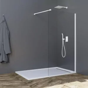 Mampara ducha blanco trans