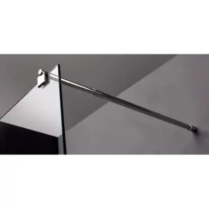 mampara de ducha con barra estabilizadora telescópica superior