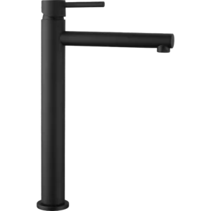 cano alto lavabo negro
