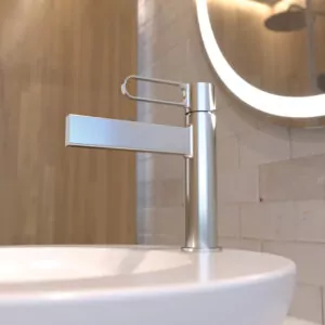 Dior Lavabo Bajo Cromo Ambiente