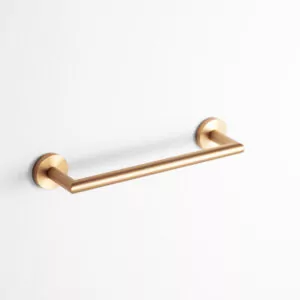 TOALLERO BARRA 35cm ROUND DE COLOR BRONCE