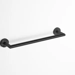 TOALLERO BARRA 45cm ROUND CON ACABADO NEGRO