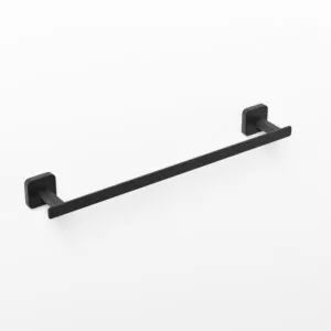 TOALLERO BARRA 45cm QUADRA DE COLOR NEGRO