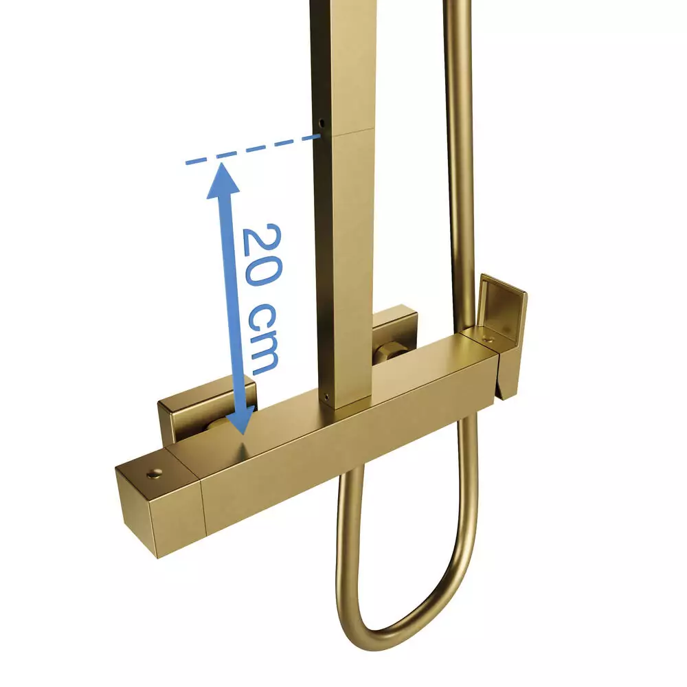 PROLONGADOR INVERTER CUADRADO COLOR DORADO