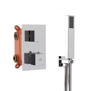 CONJUNTO EMPOTRAR 2/3 FUN. TERMOSTATICO ORION COLOR CROMO
