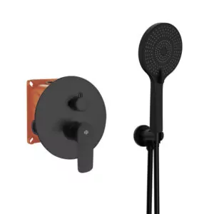 CONJUNTO EMPOTRAR 2 FUN. MONOMANDO CASSIO COLOR NEGRO