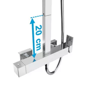 PROLONGADOR INVERTER CUADRADO COLOR CROMO
