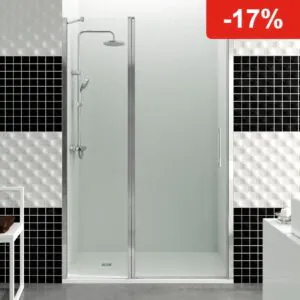 Mampara de ducha GME OPEN D abatible (1 fijo + 1 puerta)