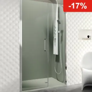 Mampara de ducha GME OPEN E abatible (1 fijo + 1 puerta)