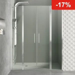 Mampara de ducha GME OPEN G abatible (2 fijos + 2 puertas)