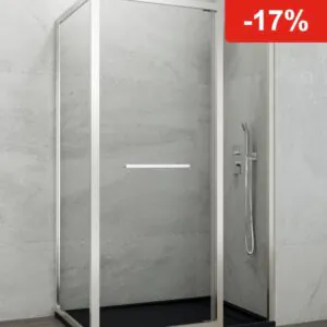 Mampara de ducha GME SPAZIO B plegable + lateral fijo